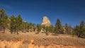 Devils Tower from the western side Royalty Free Stock Photo