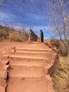 Devils Backbone Trail Stairs Royalty Free Stock Photo