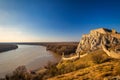 Devin castle ruins above the Danube river near Bratislava Royalty Free Stock Photo