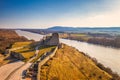 Devin castle ruins above the Danube river near Bratislava Royalty Free Stock Photo