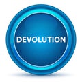 Devolution Eyeball Blue Round Button