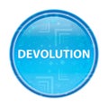 Devolution floral blue round button