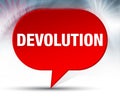 Devolution Red Bubble Background