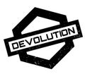 Devolution rubber stamp Royalty Free Stock Photo