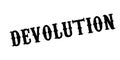 Devolution rubber stamp Royalty Free Stock Photo