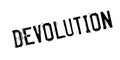 Devolution rubber stamp Royalty Free Stock Photo