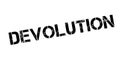 Devolution rubber stamp Royalty Free Stock Photo