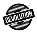 Devolution rubber stamp Royalty Free Stock Photo