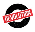 Devolution rubber stamp Royalty Free Stock Photo