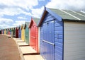 DEVON BEACH HUTS Royalty Free Stock Photo