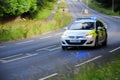 Devon and Cornwall police Car, North Devon Royalty Free Stock Photo