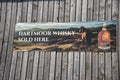 Advertsing Dartmoor named whisky. Devon, UK
