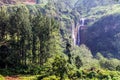 Devon waterfall in Nuwara Eliya, Sri Lanka.