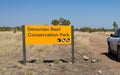 Devonian Reef Conservation Park sign in the Kimberley