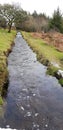 Devonport Leat , Dartmoor National Park,  devon Royalty Free Stock Photo