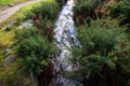 Devonport Leat, old channel carrying water, Dartmoor England. Royalty Free Stock Photo