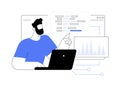 DevOps cloud engineer isolated cartoon vector illustrations.