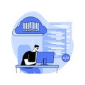 DevOps cloud engineer isolated cartoon vector illustrations.
