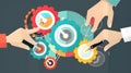 DevOps continuous integration continuous delivery automat one created with generative AI