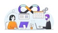 DevOps engineers concept