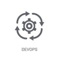 DEVOPS icon. Trendy DEVOPS logo concept on white background from Royalty Free Stock Photo