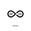 devops isolated icon. simple element illustration from technology concept icons. devops editable logo sign symbol design on white