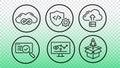 DevOps process automation icons set. Software development continuous delivery pipeline. IT infrastructure deployment monitoring Royalty Free Stock Photo