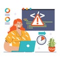 DevOps. Software development methodology. Software development Royalty Free Stock Photo