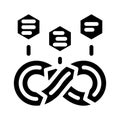 devops software glyph icon vector illustration Royalty Free Stock Photo