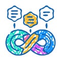 devops software icon doodle illustration