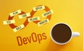 DevOps Workflow and Automation - Continuous Integration and Delivery, Cloud Infrastructure, Agile Software Development, Monitoring Royalty Free Stock Photo