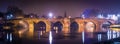 Devorgilla Bridge at Night, Dumfries, Scotland