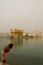 A Devotee of The Golden Temple of Amritsar, Punjab, India Royalty Free Stock Photo