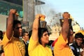 A devotee in the Hindu festival of Thaipusam.