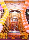 Devotee pay obeisance at a holy Gurudwara