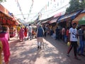 local market outside Bahu Fort, Bawe Wali Mata temple in Jammu Royalty Free Stock Photo