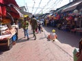 local market outside Bahu Fort, Bawe Wali Mata temple in Jammu Royalty Free Stock Photo