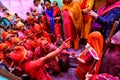 FAMOUS LATHMAR HOLI OF INDIA Royalty Free Stock Photo