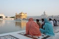 Devotees in the complex of Golden Temple, Amritsar Royalty Free Stock Photo