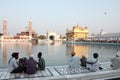 Devotees in the complex of Golden Temple, Amritsar Royalty Free Stock Photo