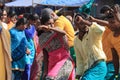 Devotees dance while participate in the Thaipusam festival Royalty Free Stock Photo