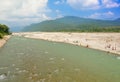 Devotees taking bath in himalayan river