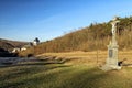 Devotional pillar by the medieval castle