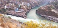 DevpraPanch Prayag five confluences of Alaknanda River Royalty Free Stock Photo