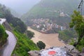 Devprayag, the Confluence of rivers Alaknanda and Bhagirathi, Uttarakhand, India