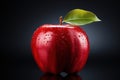 Dew-Kissed Crispness: Wet Apple. Generative AI