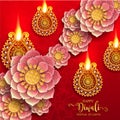 Diwali, Deepavali or Dipavali the festival of lights. Royalty Free Stock Photo