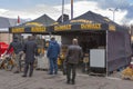 DeWalt American company outdoor booth