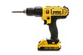 DeWalt cordless drill on a white background Royalty Free Stock Photo