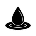 Dewdrop Glyph Style vector icon which can easily modify or edit